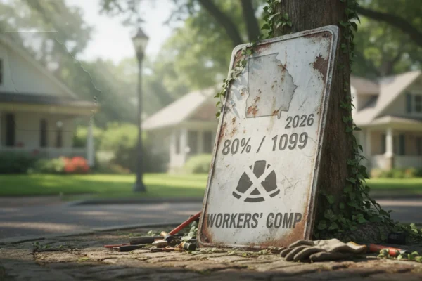 80% de 1099 en Georgia sin workers’ comp 2026