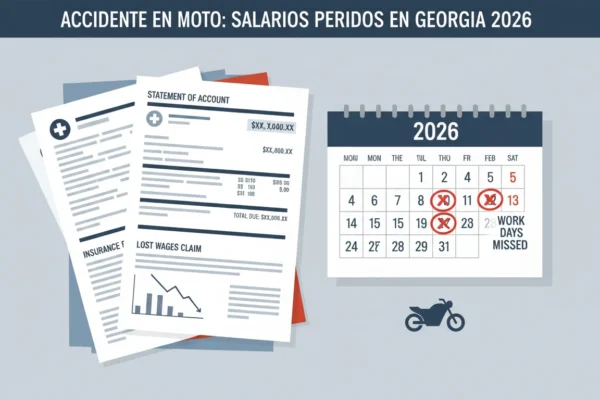 Accidente en Moto: Salarios Perdidos en Georgia 2026