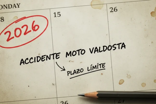 Accidente Moto Valdosta: Tu Plazo Límite 2026