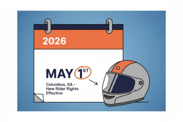 Derechos Motociclista en Columbus, Georgia 2026