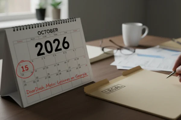 DoorDash Moto: Lesiones en Georgia 2026