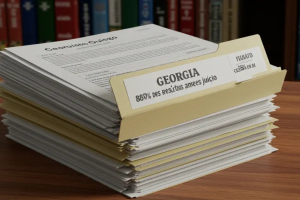 Georgia: El 85% de Casos Resueltos Antes de Juicio