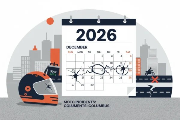 Uber Eats Columbus: Moto Accidentes en 2026