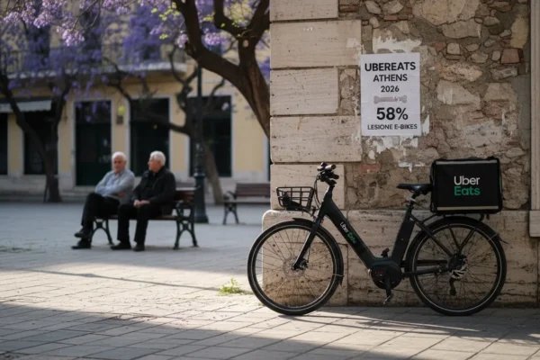 UberEats Athens: 58% Lesiones en E-bikes en 2026