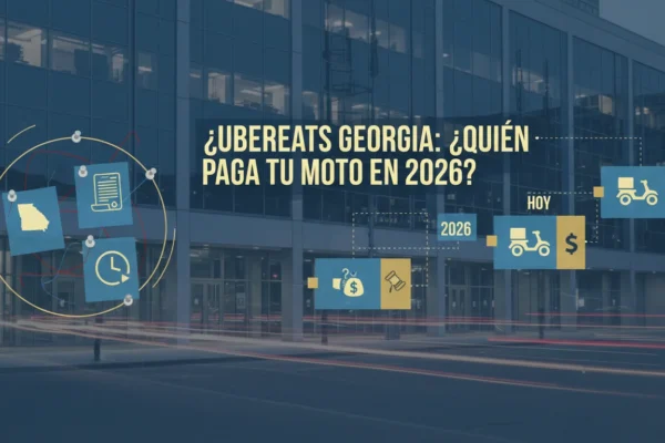 UberEats Georgia: ¿Quién paga tu moto en 2026?