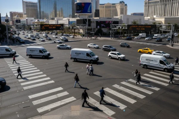 Amazon Flex Las Vegas: Riesgos 2026 para Peatones
