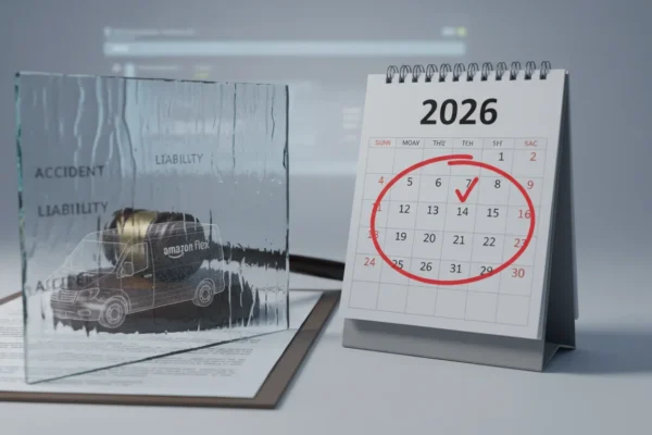 Amazon Flex Macon: IA legal redefine accidentes 2026