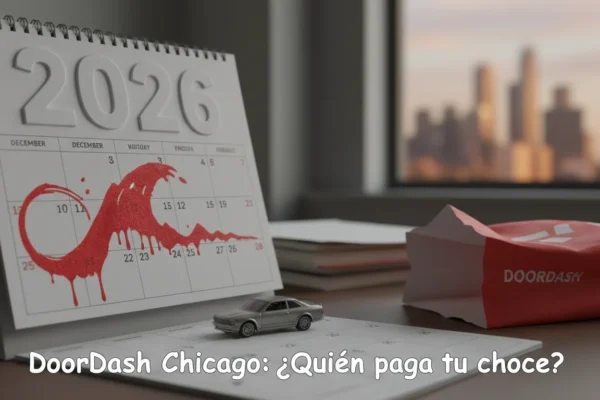 DoorDash Chicago: ¿Quién paga tu choque en 2026?