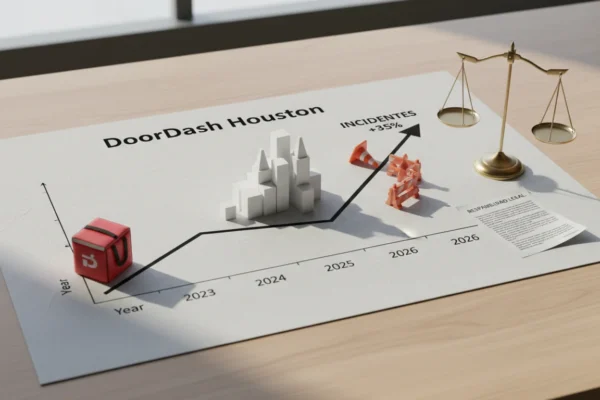 DoorDash Houston: Accidentes 35% más en 2026