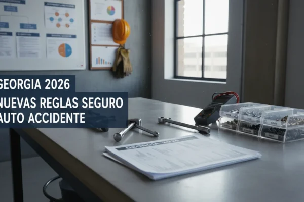 Georgia 2026: Nuevas Reglas Seguro Auto Accidente