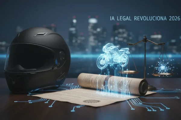 IA legal revoluciona casos de accidentes moto en 2026