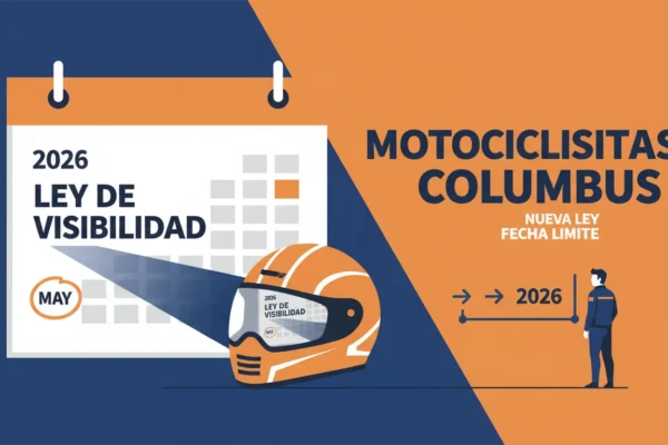 Motociclistas Columbus: Ley de Visibilidad 2026