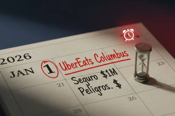 UberEats Columbus: Peligros del seguro $1M en 2026