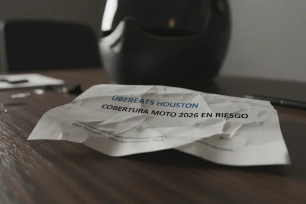 UberEats Houston: Cobertura Moto 2026 en Riesgo