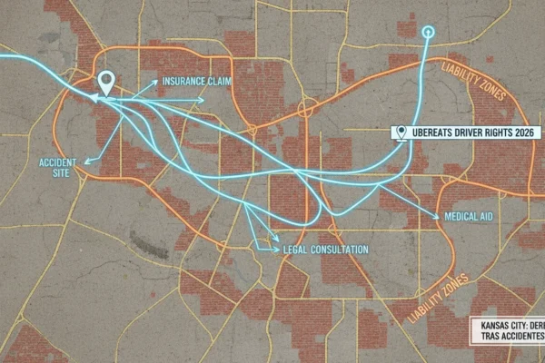 UberEats Kansas City: Derechos tras accidentes 2026