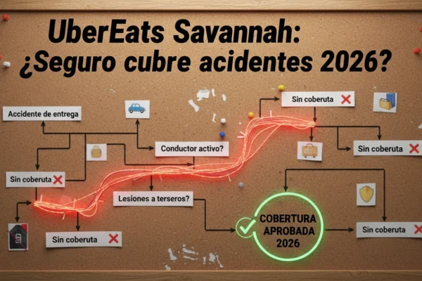 UberEats Savannah: ¿Seguro cubre accidentes 2026?