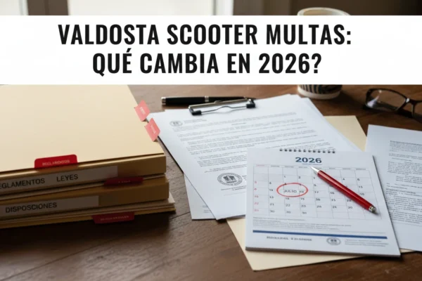 Valdosta Scooter Multas: ¿Qué Cambia en 2026?