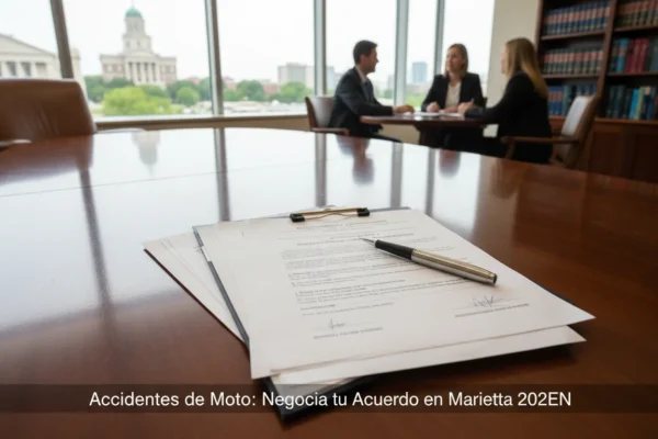 Accidentes de Moto: Negocia tu Acuerdo en Marietta 2026