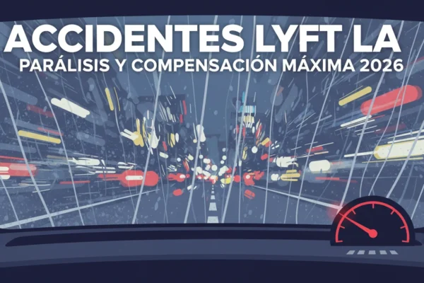 Accidentes Lyft LA: Parálisis y Compensación Máxima 2026