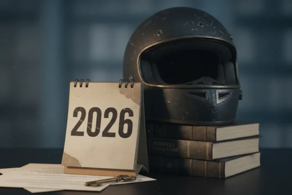 Choque de moto en Roswell: 2026 Claves Legales
