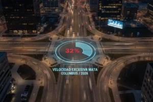 Columbus: Velocidad Excesiva Mata 32% en Moto 2026