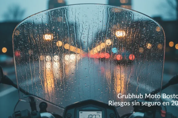 Grubhub Moto Boston: Riesgos sin seguro en 2026