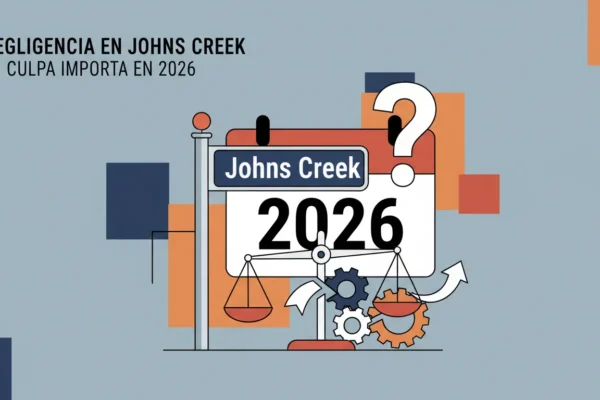 Negligencia en Johns Creek: Tu culpa importa en 2026