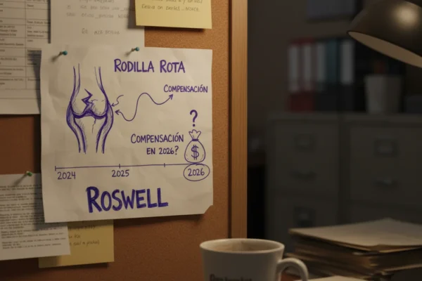 Rodilla rota en Roswell: ¿Compensación en 2026?