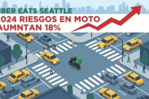 Uber Eats Seattle: 2024 Riesgos en Moto Aumentan 18%