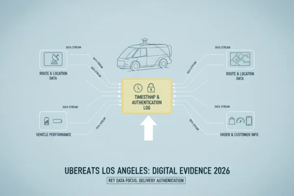 UberEats Los Ángeles: Evidencia Digital Clave en 2026